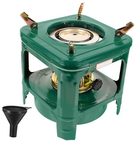 MOBUTOFU 1 Set Outdoor Kocher Petroleumbrenner Camping Paraffinofen Heizung Petroleumofen Petroleumbrenntopf Barbecue Petroleumausrüstung Herd Mit Knopf Tragbarer Camping Grillofen