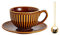 GEK208130 Moderno Taza de café Vintage, juego de tazas de flores de cerámica for el hogar, juego de tazas de té de la tarde for lavar a mano con leche Vajilla(Multi-colored,Pequeño)