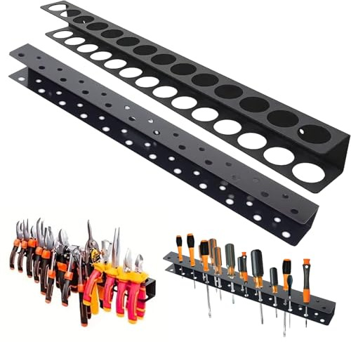 Audio frequency% 2 Stk Zangenhalter Wandhalterung, 40 Cm Wandhalterung Werkzeughalter, Schraubenzieher Halterung, Zangenschlüssel Organizer, Zangen Und Schraubendreher Aufbewahrung Für Werkstatt