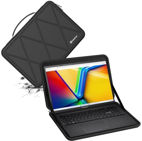 Smatree Housse rigide en EVA pour ordinateur portable Compatible avec 15,6 pouces Asus Vivobook S15 Q5507 Copilot+PC,Zenbook 15OLED UM3504,Envy X360,Pavilion x360 Convertible–15–er1000 Housse (X8270T)