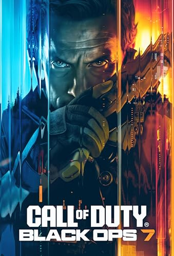 CallofDutyBlackOps 7 Dekoratives Aluminium-Poster, Spielposter, Wandkunst mit Dual-Effekt von Eis und Feuer, Gaming-Dekoration