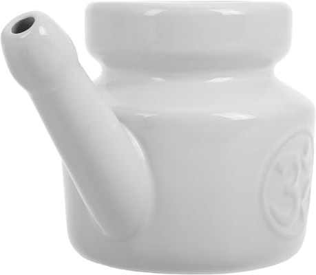 TEMPNAP Keramik Nasenspülreiniger für Erwachsene 350 ml Nasendusche zur Nase Spülen Erwachsene mit Sicherer Sanfter Anwendung und Elegantem Design für Yoga und Saisonale Veränderungen