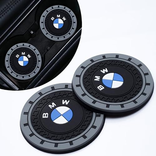 2 Stück Auto Getränkehalter Untersetzer für BMW X1 X3 X7 X5 X6 1 3 5 6 Series Z4 7 M Series, Silikon Untersetzer für Cup Holder, Auto Zubehör Innenraum - rutschfest