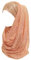 Lina & Lily Damen Hijab Muslimische Kopftuch Schal Turban mit Gold Glitzert Funkeln (Pfirsich)