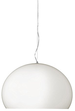 Kartell FL/Y, Suspension Lamp, Weiß Undurchsichtig