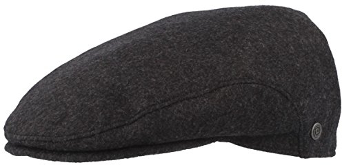 bugatti - Winter Schiebermütze | Flatcap | Schirmmütze mit Windstopper Membran & ausklappbarem Ohrenschutz – aus 100% Wolle