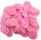 Smartdealspro Undurchsichtiger Lernzähler aus Kunststoff, Mini-Poker-Chips, Spielsteine mit Aufbewahrungsbox (Rosa, 25 mm)