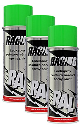 KWASNY_bundle Ral 6018 Gelbgrün Lackspray 400Ml Spraydose Autolack Auto Sprühlack 288 140 3X