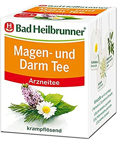 Bad Heilbrunner Magen- und Darm Tee im Filterbeutel, 12er Pack (12 x 8 Filterbeutel)