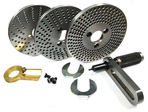 Precision Steel Dividing Plates Set for HV4 /HV6 Rotary Table with Working Manual-Milling Indexing Kit