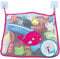 COSY ANGEL Baby Bath Toy Bag for Bath Toys Large Organiser Bathroom Storage Net with 4 Waterproof Self Adhesive Hooks (Pink)