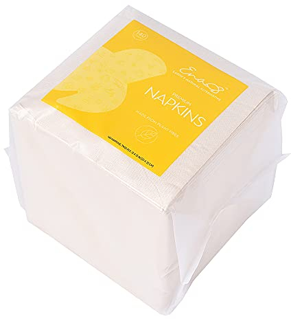 100% baumfreie Papierservietten, 33 x 33 cm, 140 Stück, saugfähige Hochzeitsservietten, weiche und starke Servietten, leinenähnlich, umweltfreundlich, ungebleicht, von Earth's Natural Alternative