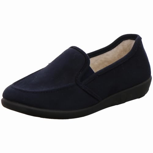 Rohde Damen Hausschuh Ballerina Slipper Fußbett Ballerup 2224, Größe:36 EU, Farbe:Blau
