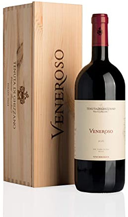 Tenuta di Ghizzano - Veneroso - Vino Tinto BIO D.O.C. Tierras de Pisa, Toscana. Orgánico. Premiado Vino Histórico Dedicado a Veneroso Venerosi. Magnum de 1,5 Litros