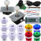 SJ@JX Arcade Game Controller 3D Gamepad Analog Stick Sensor Fly Joystick Microswitch MX LED Button USB Encoder Light Cable for PC PS3 Nintendo Switch Xbox 360 Android Raspberry Pi