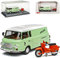 Schuco Barkas B1000 Grün mit Simson Schwalbe KR51/1 DDR 1961-1990 1/43 Modell Auto Auto, Ohne Wunschkennzeichen