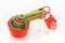 10 Piece Measuring 5 Cups and 5 Spoon Set - Plastic Measuring Tool for Liquids and Solids, Compact for Space Saving