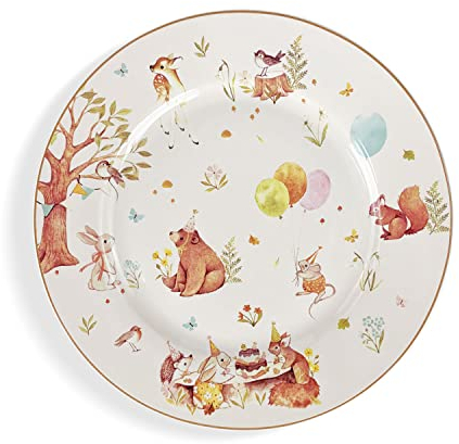 Nada Home Servizio di Piatti Piani Isabelle Rose Forest Shabby Chic in Porcellana 6pz 5420