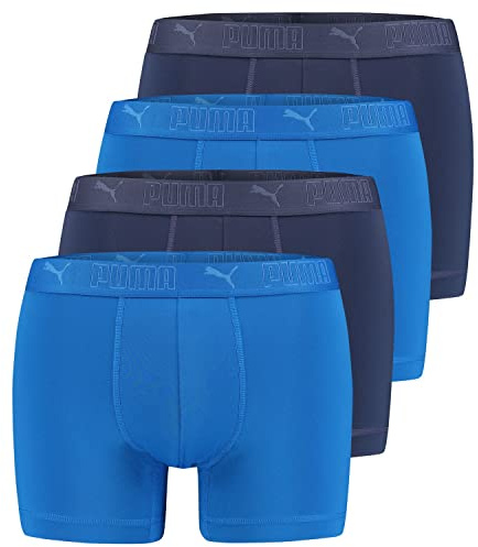 PUMA Herren Sport Boxershorts | 4er Pack | 701210961 | Navy/Blau, L