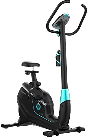 Cecotec Klappbares Indoor-Fahrrad DrumFit Cycle Talos und Pegasus, Schwungrad mit unterschiedlichen kg, Motorisierte/Manuelle Magnetische Widerstand, Einstellbarer Lenker und Sattel, Flaschenhalter