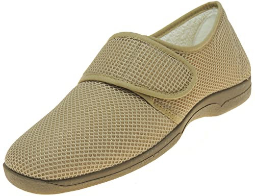 Calzados Romero Ruiz Y Gallego Zapatilla Rejilla Nailon para Hombre Ancho Especial Beig Talla 44