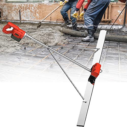 Power Screed Concrete Finishing Vibra Tool, 6000rpm 150cm Hoja De Alta Capacidad Herramienta De Acabado De Solado De Superficie De HormigóN con Raspador Y Vibrador para Procesamiento De HormigóN