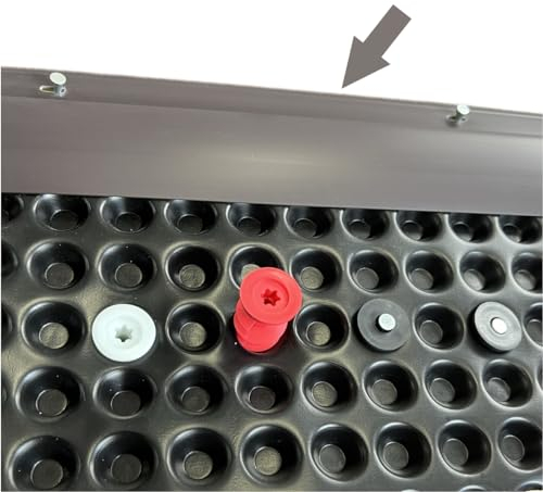 20x 1m lang Noppenbahn Halteleiste Abdeckprofil Abschlussleiste Schutzleiste Sockelprofil (Braun)