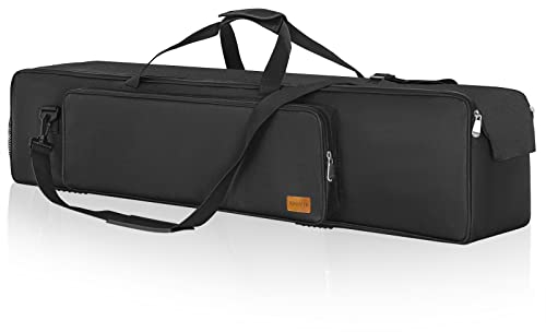 OUUTMEE Bolsa Grande de Transporte con Cremaller Fotografía Video Kit de Estudio, 102 x 21 x 21 cm, Resistente Bolsa de Nailon con Correas y Asas