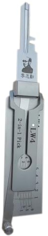 LW4 LiShi 2-in-1 Dietrich und Decoder, für die Haustür, Zivilschlösser und Schlüsselleser, professionelles Schlosser-Werkzeug
