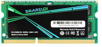 Sharevdi 8 GB DDR3 1600 MHz 8 GB PC3L 12800S Laptop SODIMM Notebook Mini Computer RAM (DDR3 8 GB)