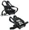 Hyacinthy 1Pair Pedale Fahrrad, SPD-Pedal mit Käfig und Riemen, für Mountainbike, Rennrad, Cyclocross, Rennrad, Klapprad, Heimtrainer, Spinning Bike, Outdoor Indoor-Fahrrad, 9/16 Spindelfahrräder