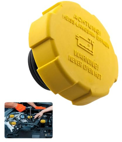 Radiator Expansion Water Tank Cap, Radiator Caps, Coolant Cap, Replacement Radiator Cap - Compatible with Opel Vauxhall Corsa D Astra H Vectra C Zafira B Signum Saab 9-3 1304677 9202799 60698806