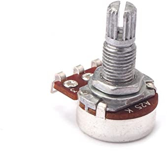 BESTonZON Ein 25k-ohm-steuerpoti Potentiometer Für E-gitarren Töpfe Für Bassgitarren Audio-potentiometer Kleines Potentiometer Elektrische Gitarre Potentiometer Für Gitarre Drehpotentiometer