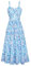 GRACE KARIN Robe de Plage Femme Fleurs Robe à Bretelles été Vacances Robe de Cocktail Fête Robe décontractée Quotidienne Robes d'été Bleu-Violet Fleur XL-1