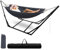 Eikuavons Hamaca con estructura, silla colgante con estructura plegable, estructura de hamaca ajustable hasta 150 kg, hamacas para exteriores, estructura de metal, hamaca plegable para exteriores