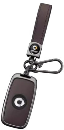 QWZWFC88 Porte Clef Voiture pour Smart, Porte-clés de Voiture pour Homme et Femme Voiture Accessoires,Black