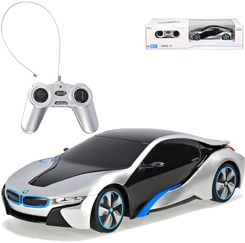 alles-meine.de GmbH B*M*W i8 Silber RC Funkauto Funkauto 1/24 Modell Auto