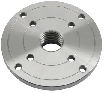 4 100mm Drehbank-Planscheibe for M33 M18 1 Zoll Gewindemaschine Drehfutter Flansch-Planscheibe(1 Inch x 8 TPI)