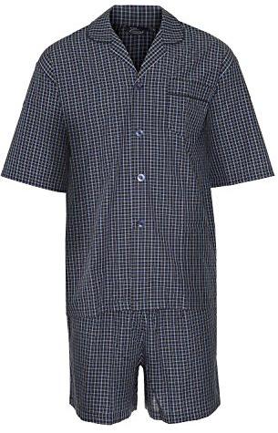 Mens Champion Luxury Polycotton Short Pyjama Lounge Wear Navy XXXL