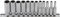 BGS 2757 | Socket Set, 12-point, deep | 6.3 mm (1/4) Drive | Inch Sizes | 12 pcs.