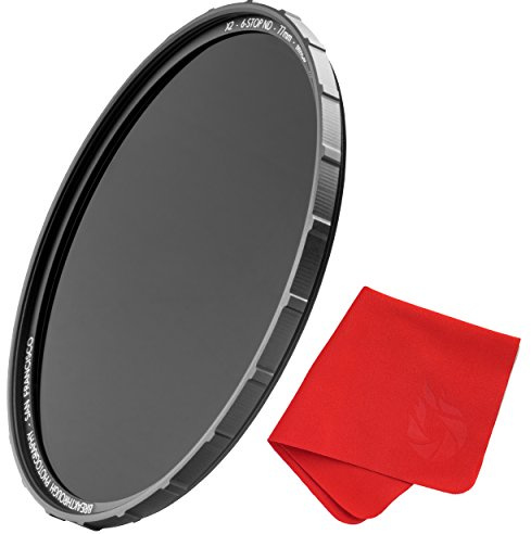 Breakthrough Photography 49mm X2 6-Stop Fixed ND Filter for Camera Lenses, Neutral Density Professional Photography Filter, MRC8, H-K9L Glass, Nanotec, Ultra-Slim, Weather-Sealed