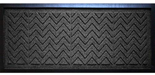 Aqua Shield Chevron Boot Tray Mat, 15 x 36, Charcoal