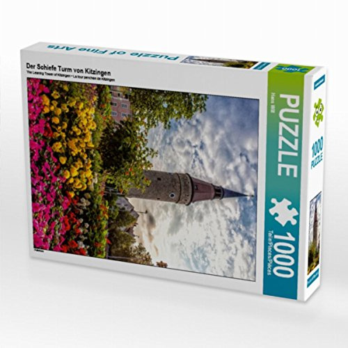 CALVENDO Puzzle Der Schiefe Turm von Kitzingen | 1000 Teile Lege-Größe 48 x 64 cm Foto-Puzzle für glückliche Stunden
