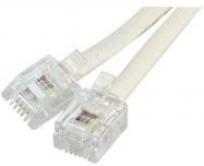 CONNECT 15 m RJ12/6 conduttori Cavo telefonico – Bianco