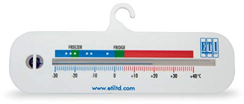 ETI horizontal fridge or freezer thermometer - easy to read