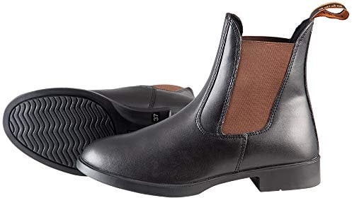 PFIFF, Jodhpurstiefelette, Stivali da equitazione, Donna, Nero (Nero/Marrone), 37 EU