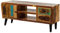 MASSIVMOEBEL24.DE | Sixties TV-Board aus Massivholz #102 | Altholz - Mehrfarbig, lackiert | mit 2 Schubladen + 1 Tür + offene Fächer | 150 x 40 x 86 cm | Lowboard