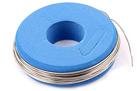 sourcingmap Round Wire 0.5mm 24Gauge AWG 24.6ft Roll 5.551Ohm/m Nichrome 80