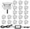 QACA Lot de 20 Spot Extérieur LED Lumiere Eclairage pour Terrasse Enterré Plafonnier, Lampe Extérieur Déco Pour Chemin Bassin Piscine DC 12V Etanche IP67 (Blanc Froid)