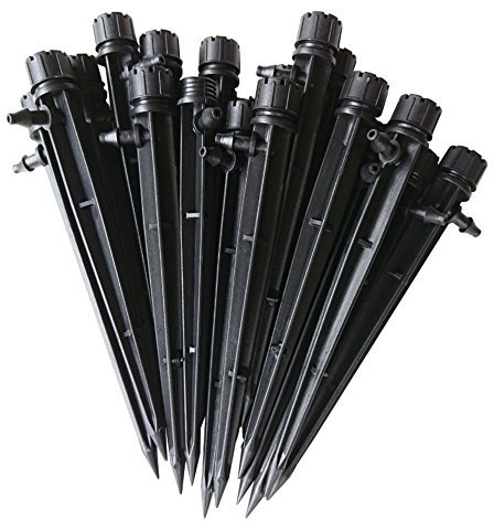 UCTOP STORE 25PCS Adjustable Flow Irrigation Drippers 360 Degree Emitter Micro Sprinklers Drip System Perfect for 4mm / 7mm Tube